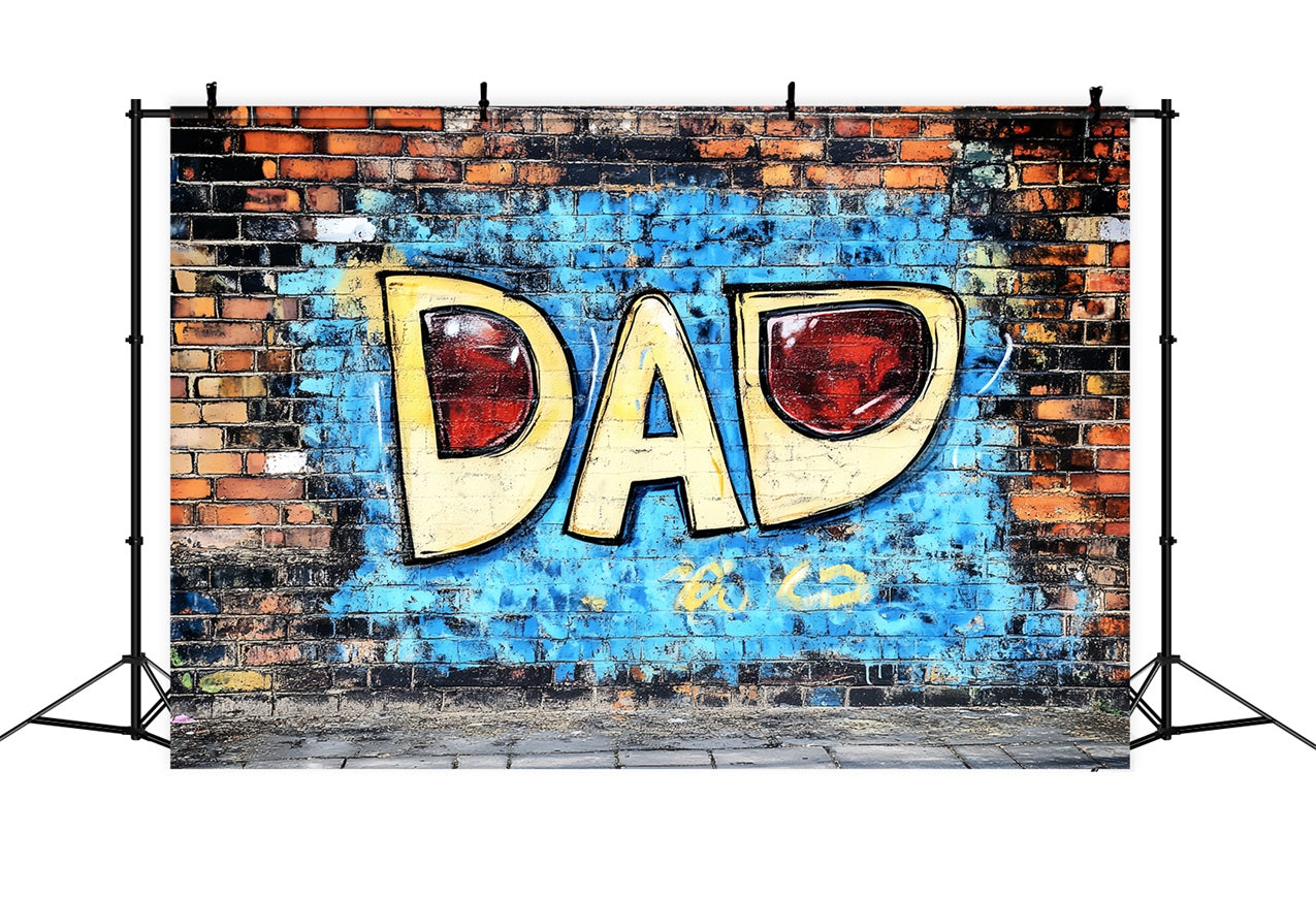 Fathers Day Backdrop Funky Graffiti Dad Wall Backdrop UK GQ2-207