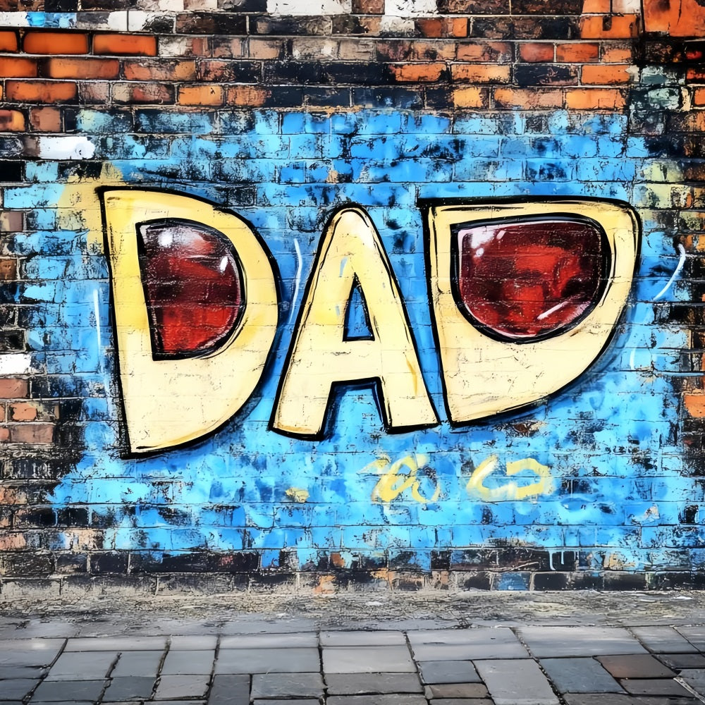 Fathers Day Backdrop Funky Graffiti Dad Wall Backdrop UK GQ2-207