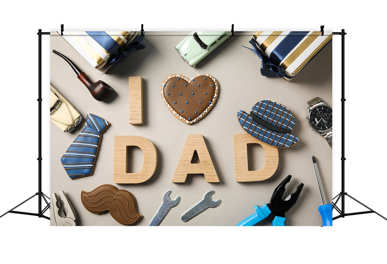 Fathers Day Backdrops Dad Ever Tool Set Backdrop UK GQ2-208