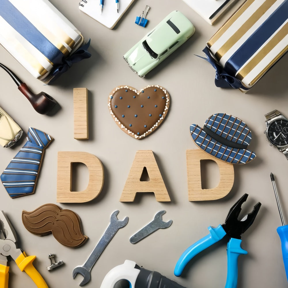 Fathers Day Backdrops Dad Ever Tool Set Backdrop UK GQ2-208