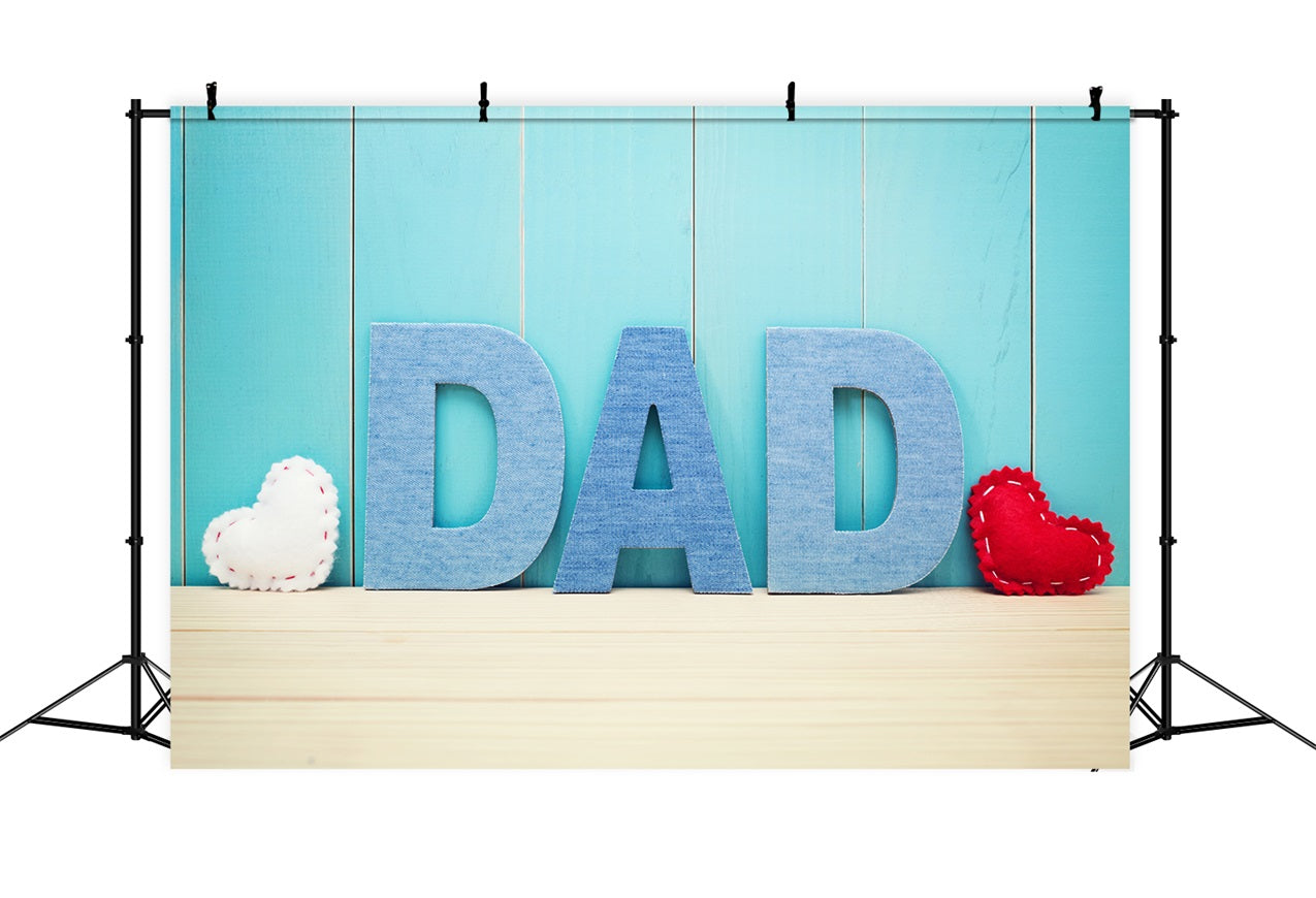 Father's Day Backdrops Wooden Denim Dad Backdrop UK GQ2-209