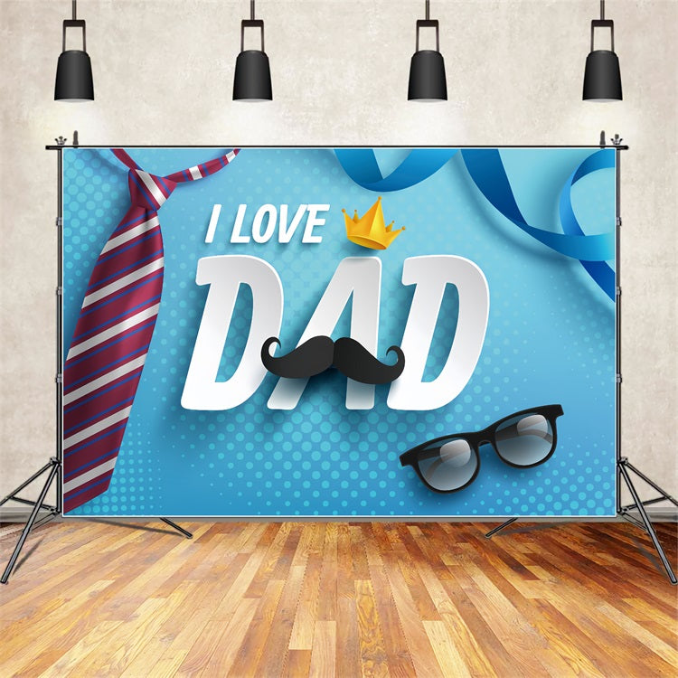 Fathers Day Photo Backdrop Blue Celebration Backdrop UK GQ2-212