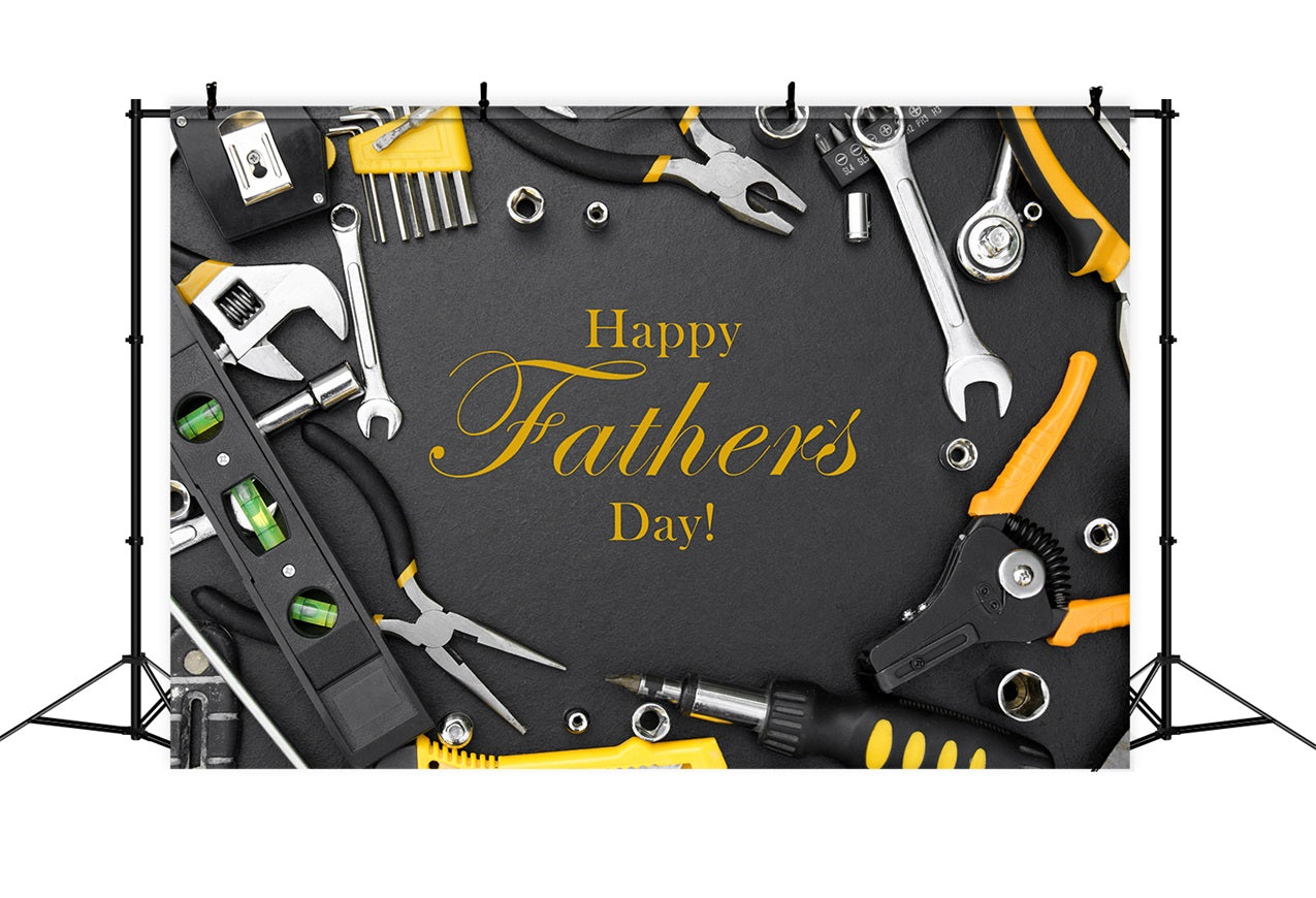 Fathers Day Photo Backdrop Industrial Tools Theme Backdrop UK GQ2-232