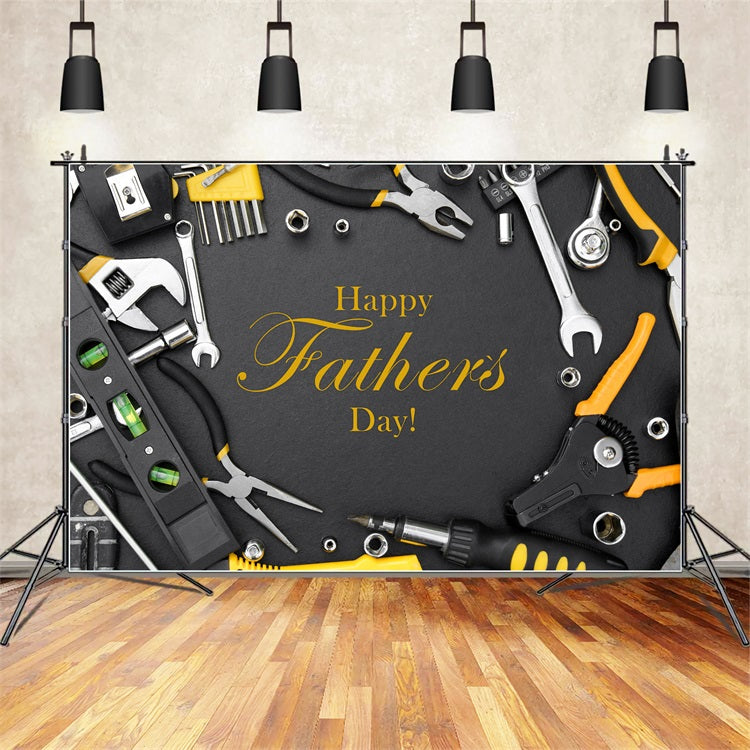 Fathers Day Photo Backdrop Industrial Tools Theme Backdrop UK GQ2-232