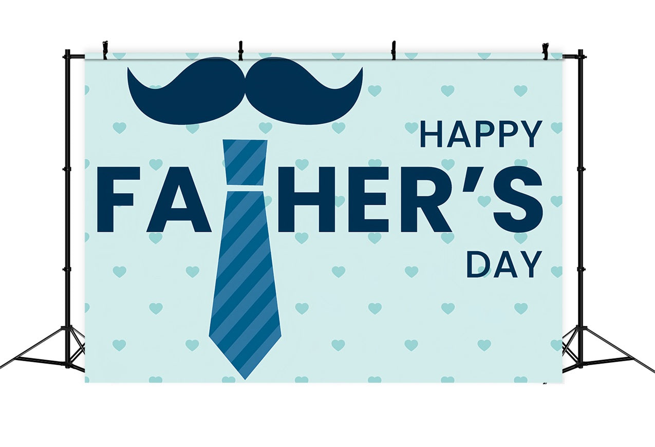 Fathers Day Photo Booth Backdrop Tie Mustache Backdrop UK GQ2-234