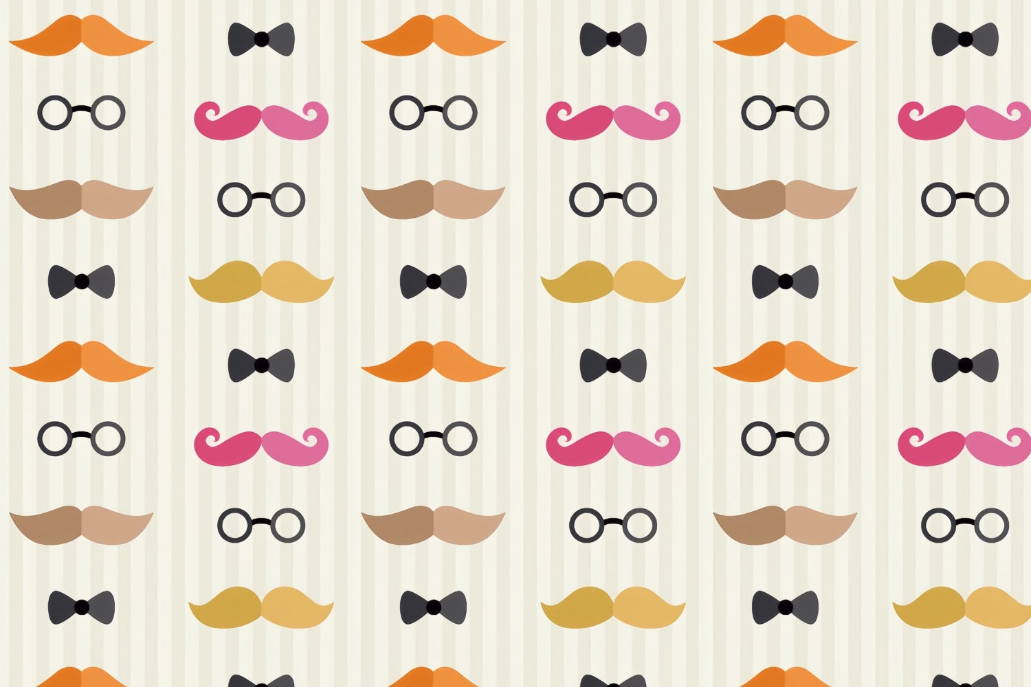 Father's Day Backdrops Cartoon Mustache Glasses Backdrop UK GQ2-235