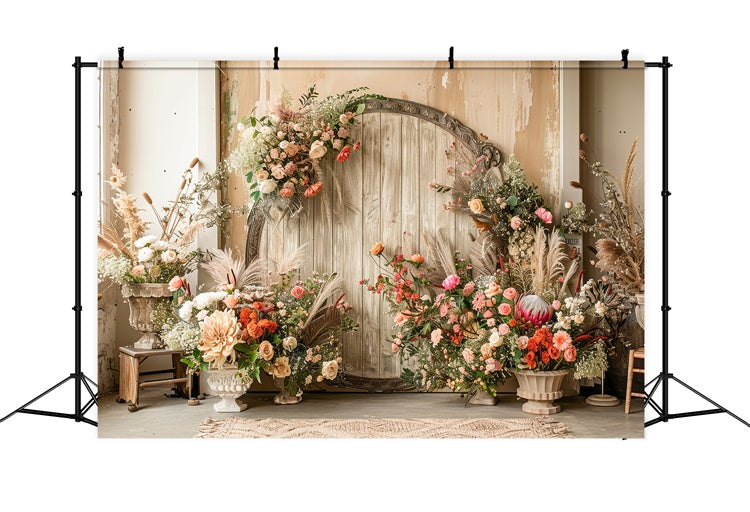 Boho Backdrop Dreamy Floral Pastels Photography Backdrop UK GQ2-30