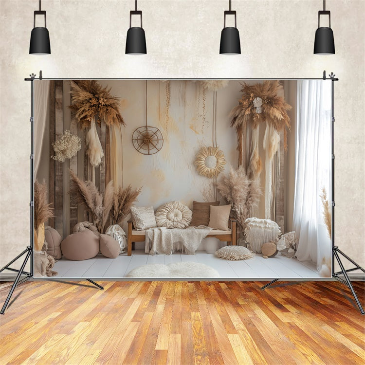 Boho Backdrop Ideas Soft Neutral Boho Home Vibe Backdrop UK GQ2-39