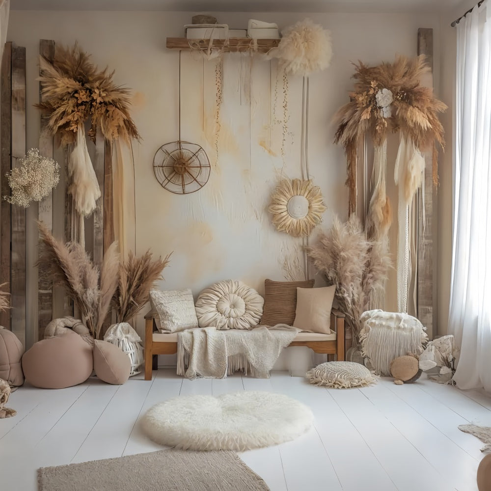 Boho Backdrop Ideas Soft Neutral Boho Home Vibe Backdrop UK GQ2-39