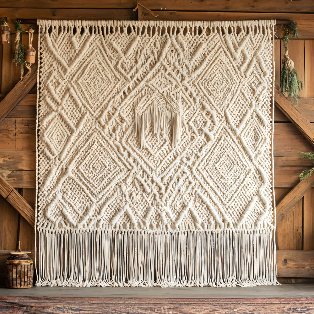 Boho Backdrop Macrame Wall Chic Fringe Backdrop UK GQ2-49