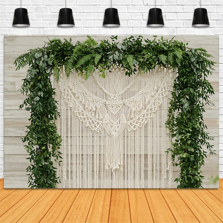 Boho Backdrop Macrame Leaf Archway Decor Backdrop UK GQ2-76