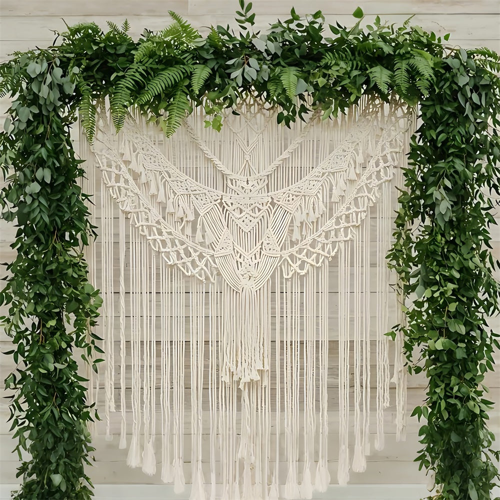 Boho Backdrop Macrame Leaf Archway Decor Backdrop UK GQ2-76