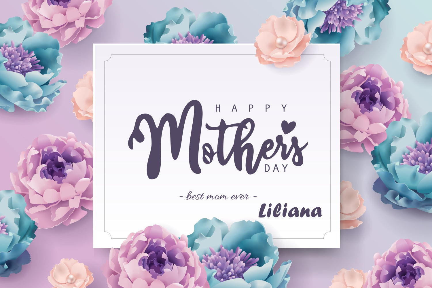 Mothers Day Backdrops Romantic Watercolor Floral Custom Backdrop UK GQ3-175