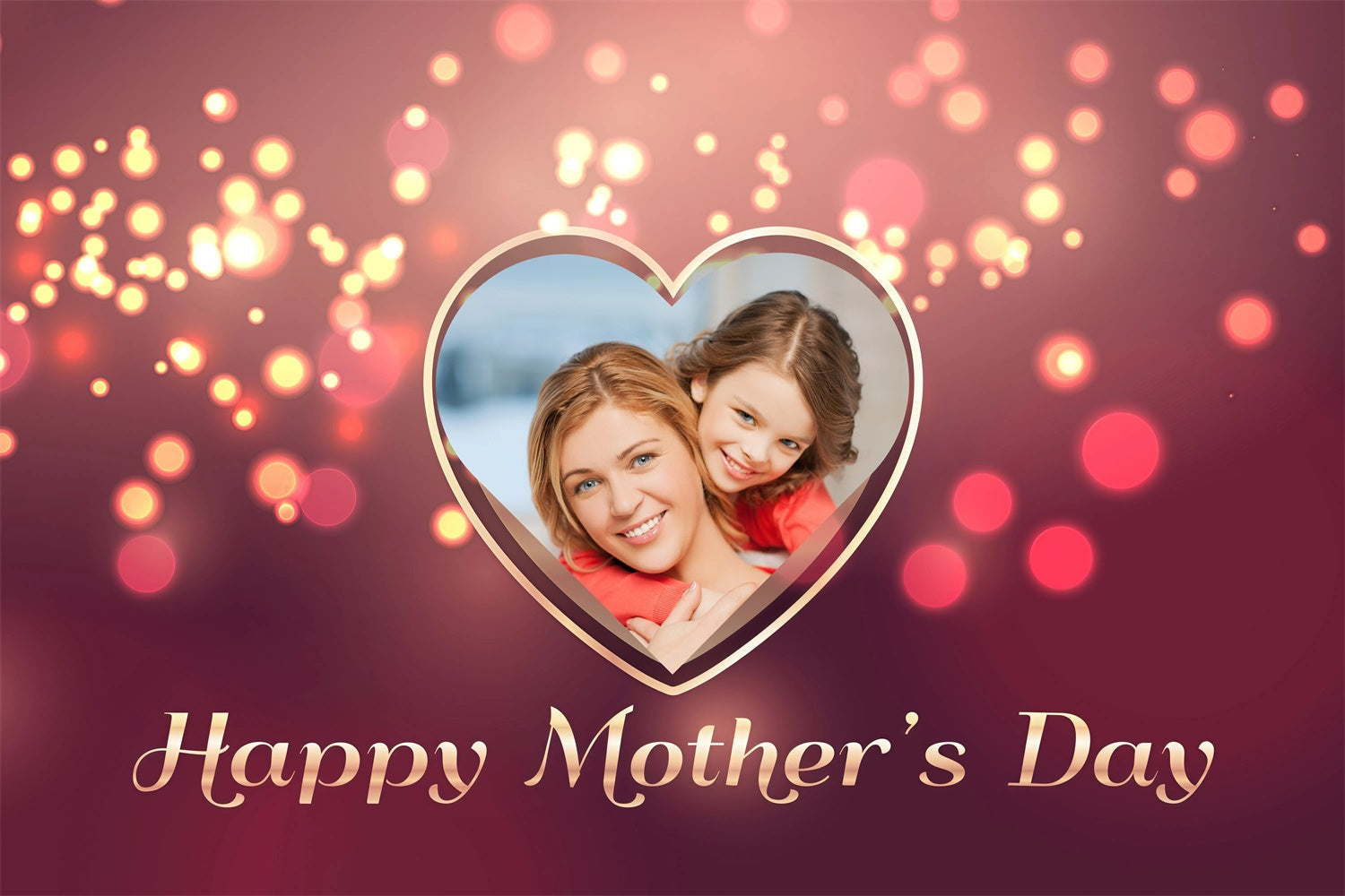 Mothers Day Backdrop Ideas Elegant Gold Bokeh Personalized Backdrop UK GQ3-192