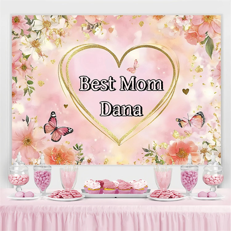 Backdrop For Mothers Day Butterfly Floral Fantasy Custom Backdrop UK GQ3-193