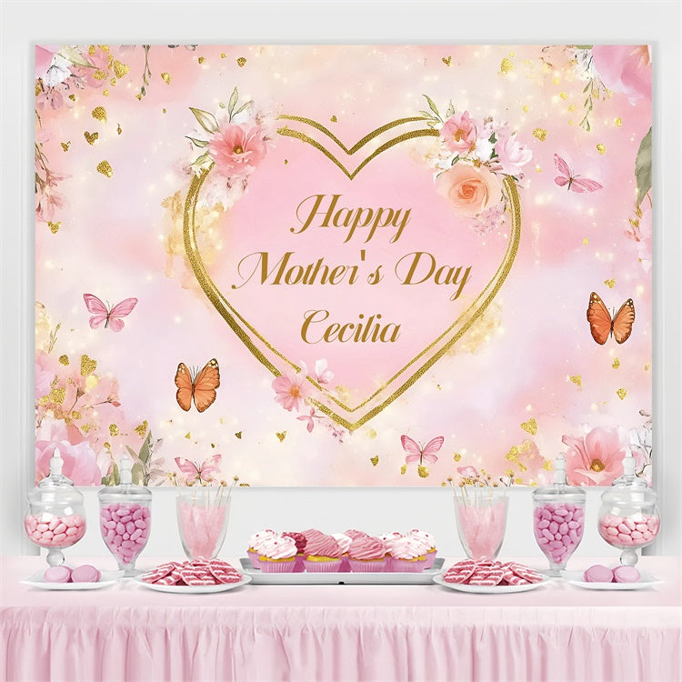 Mother's Day Backdrop Elegant Floral Charm Customized Backdrop UK GQ3-195