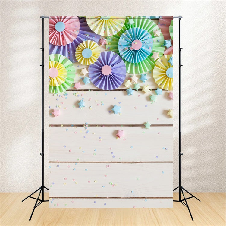 Wood Backdrop Pastel Celebration Backdrop UK GQ4-101