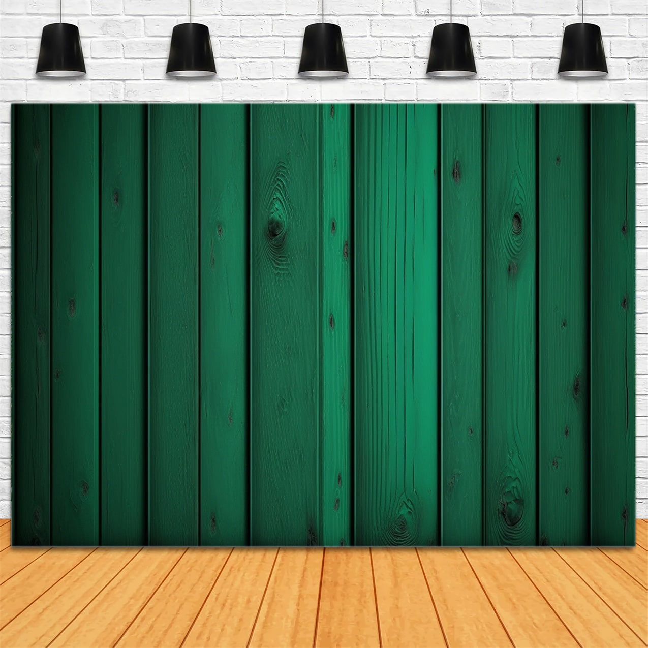 Wood Backdrops Green Panel Rustic Backdrop UK GQ4-111