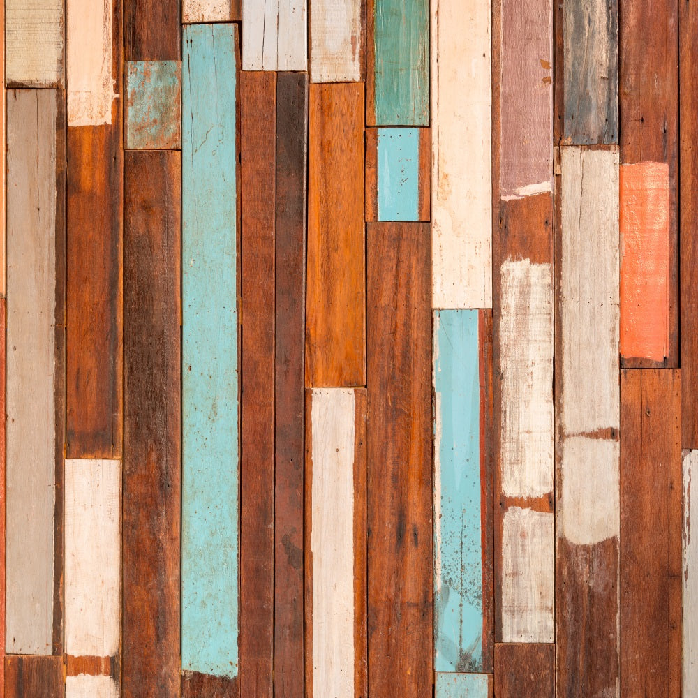 Wood Photography Backdrop Retro Color Mixed Backdrop UK GQ4-122