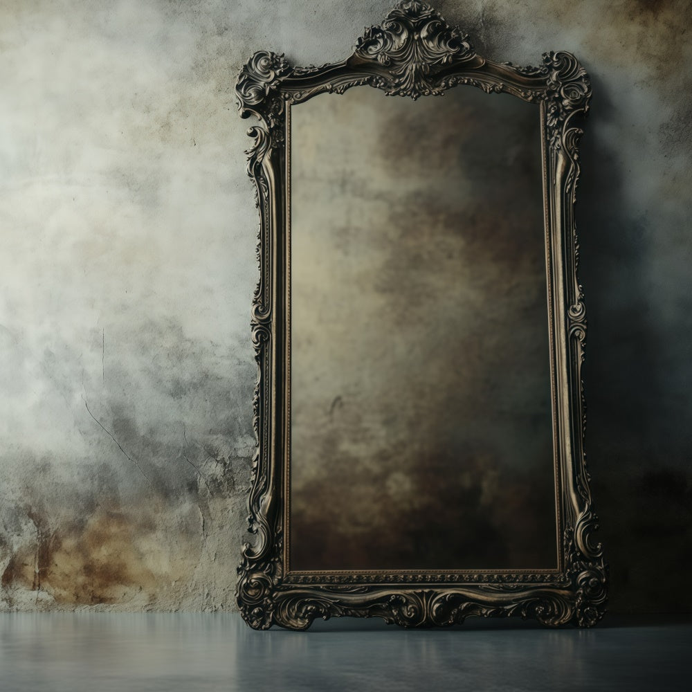 Retro Backdrops Rustic Faded Mirror Vintage Photography Backdrops UK GQ4-324