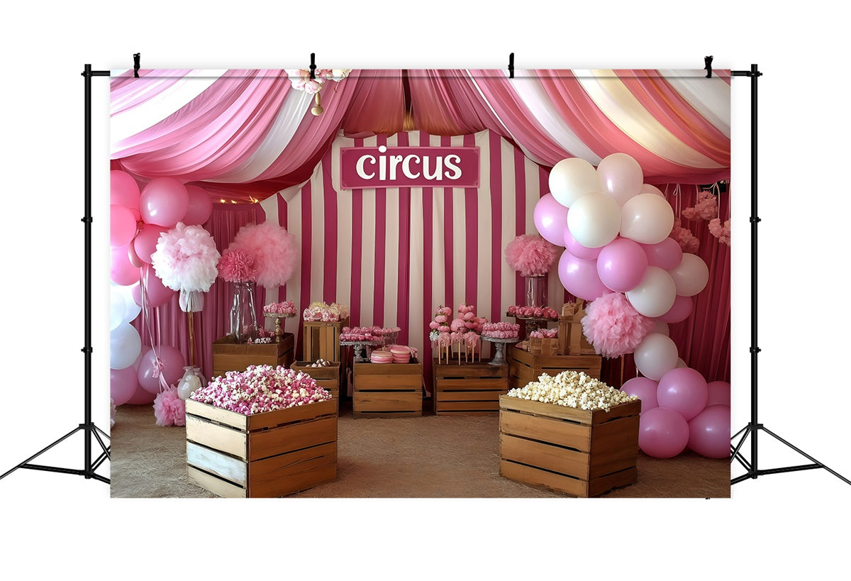 Circus Photography Backdrop Cotton Candy Tent Dessert Backdrop UK GQ5-136