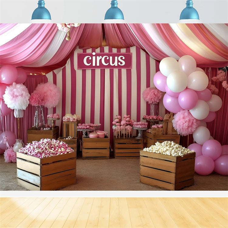 Circus Photography Backdrop Cotton Candy Tent Dessert Backdrop UK GQ5-136