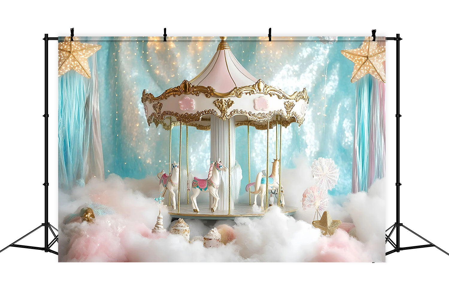 Newborn Backdrops Fairytale Carousel Dreams Backdrop UK GQ5-149