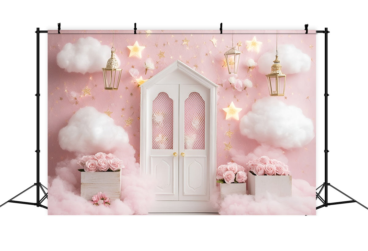Newborn Photoshoot Backdrop Rose Cloud Wonderland Backdrop UK GQ5-152