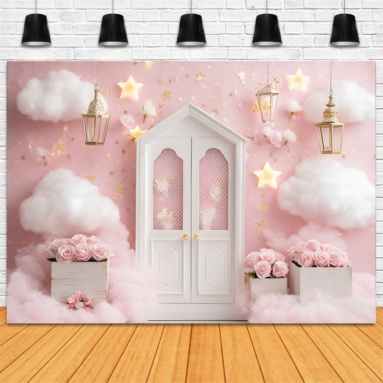 Newborn Photoshoot Backdrop Rose Cloud Wonderland Backdrop UK GQ5-152
