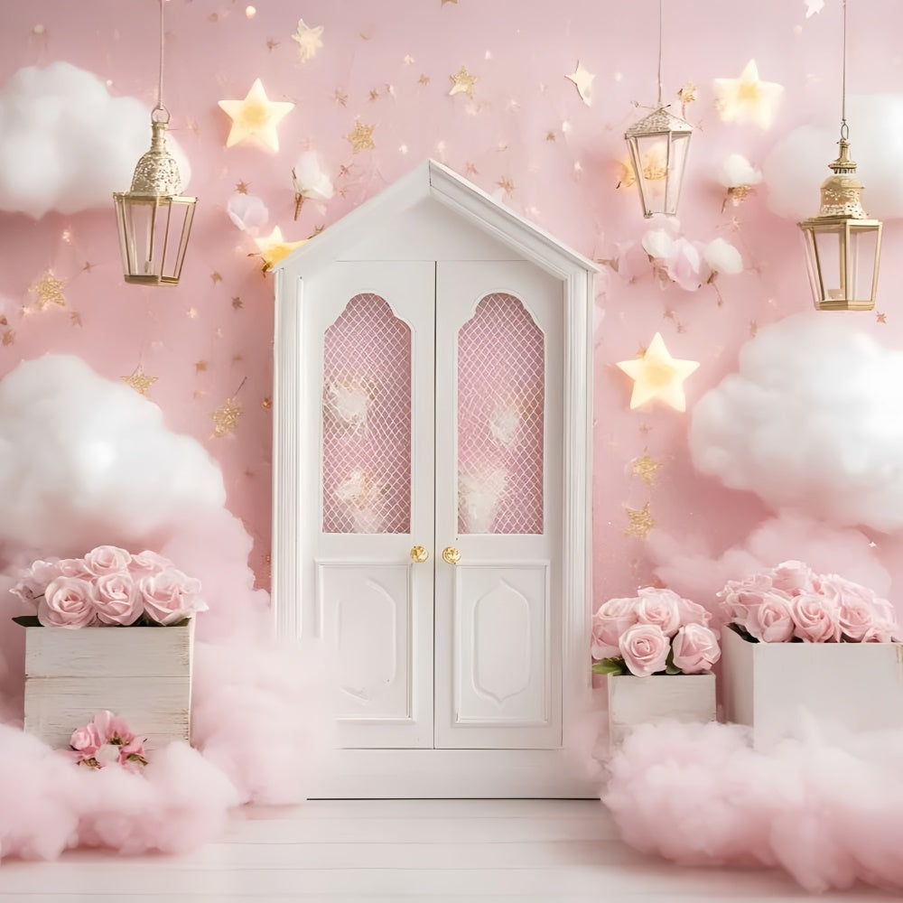 Newborn Photoshoot Backdrop Rose Cloud Wonderland Backdrop UK GQ5-152