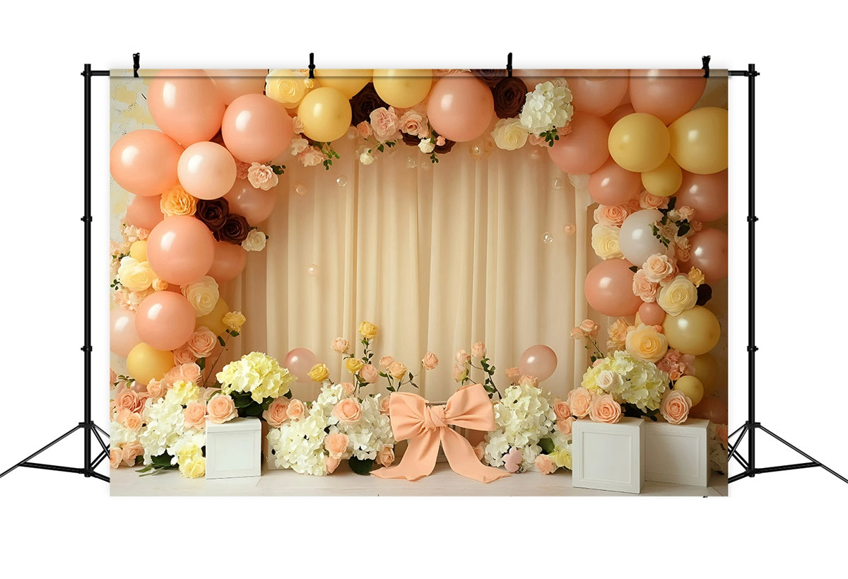 Newborn Photography Backdrops Pastel Flower Arch Backdrop UK GQ5-155