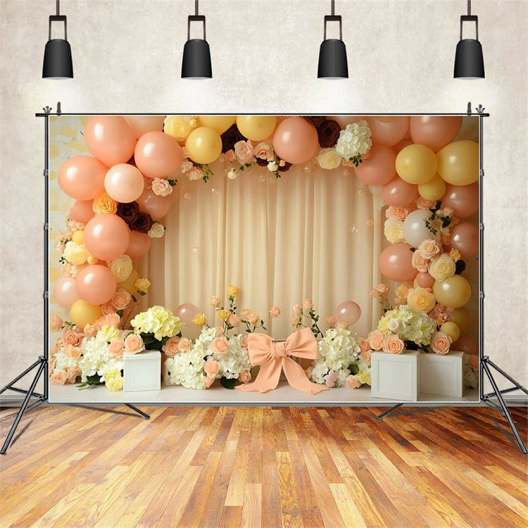 Newborn Photography Backdrops Pastel Flower Arch Backdrop UK GQ5-155