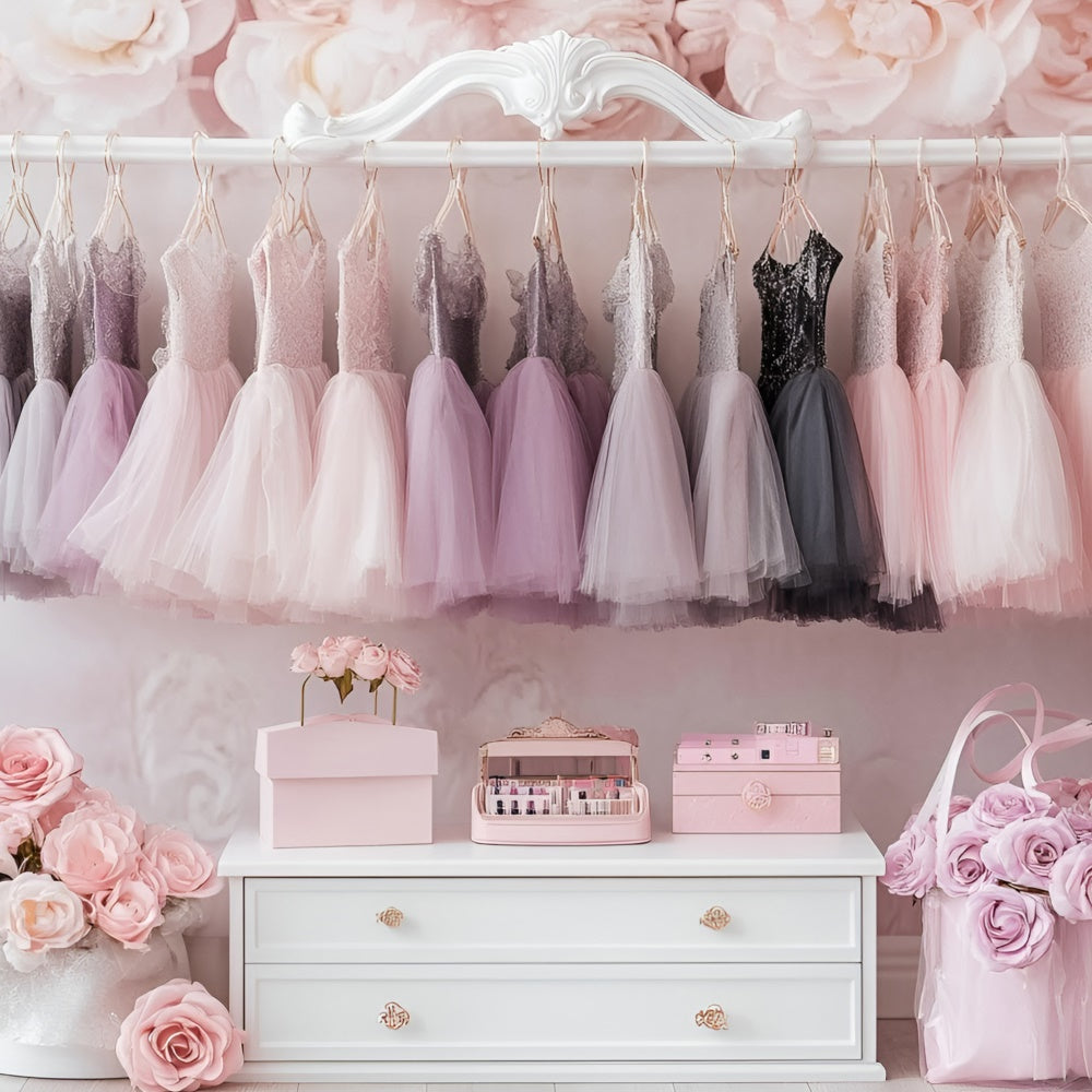 Photography Backdrops For Kids Ballet Closet Dreams Backdrop UK GQ5-168