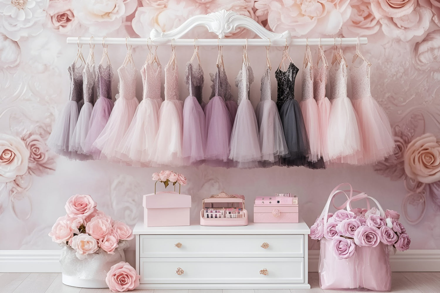 Photography Backdrops For Kids Ballet Closet Dreams Backdrop UK GQ5-168