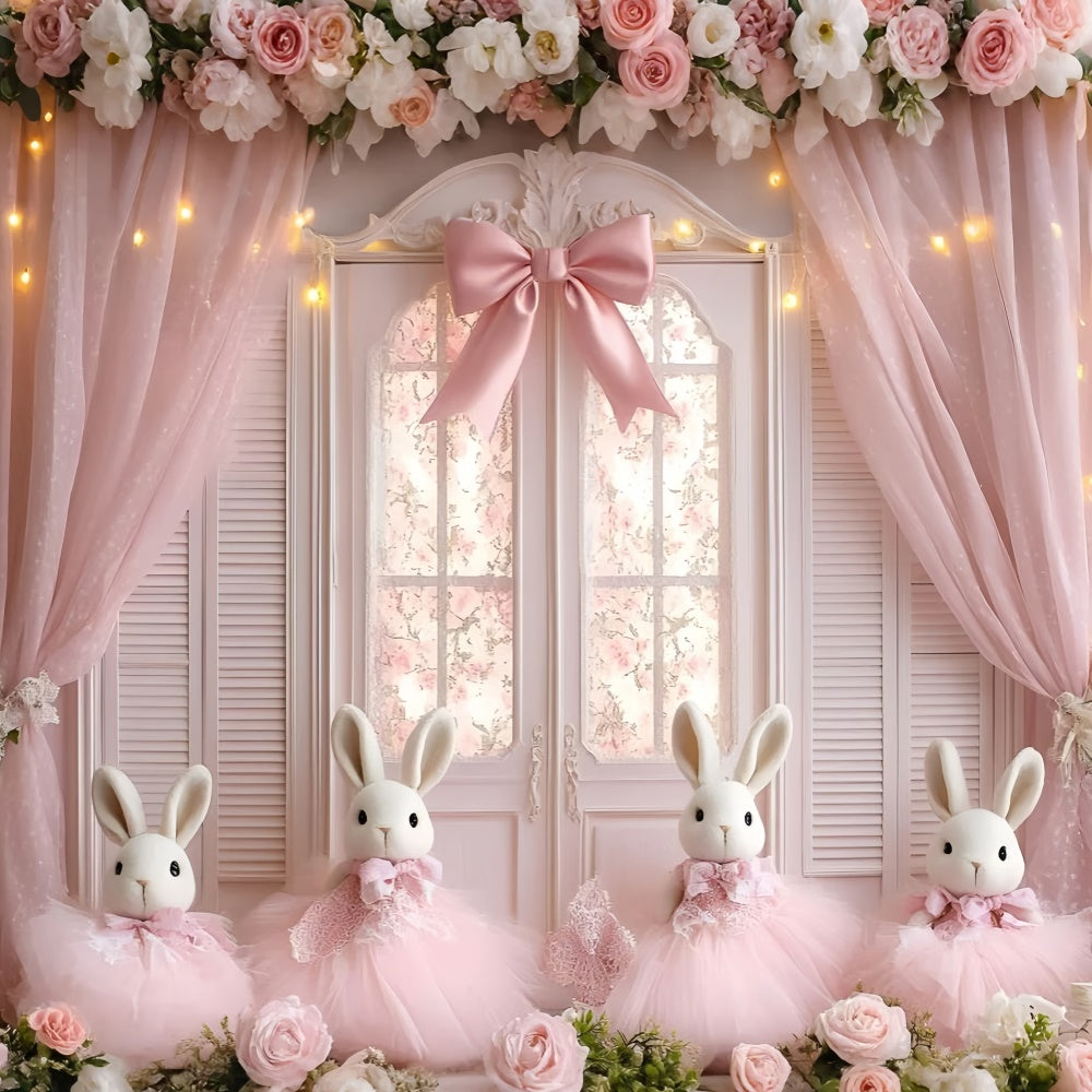 Newborn Photoshoot Backdrop Rosy Rabbit Princess Backdrop UK GQ5-175