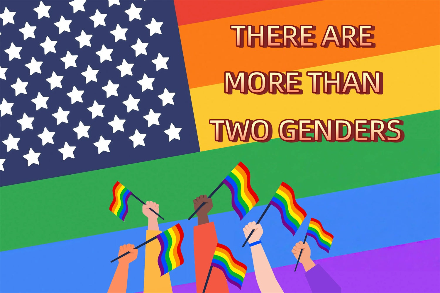 Pride Photo Backdrop Rainbow Justice Flag Backdrop UK GQ5-223