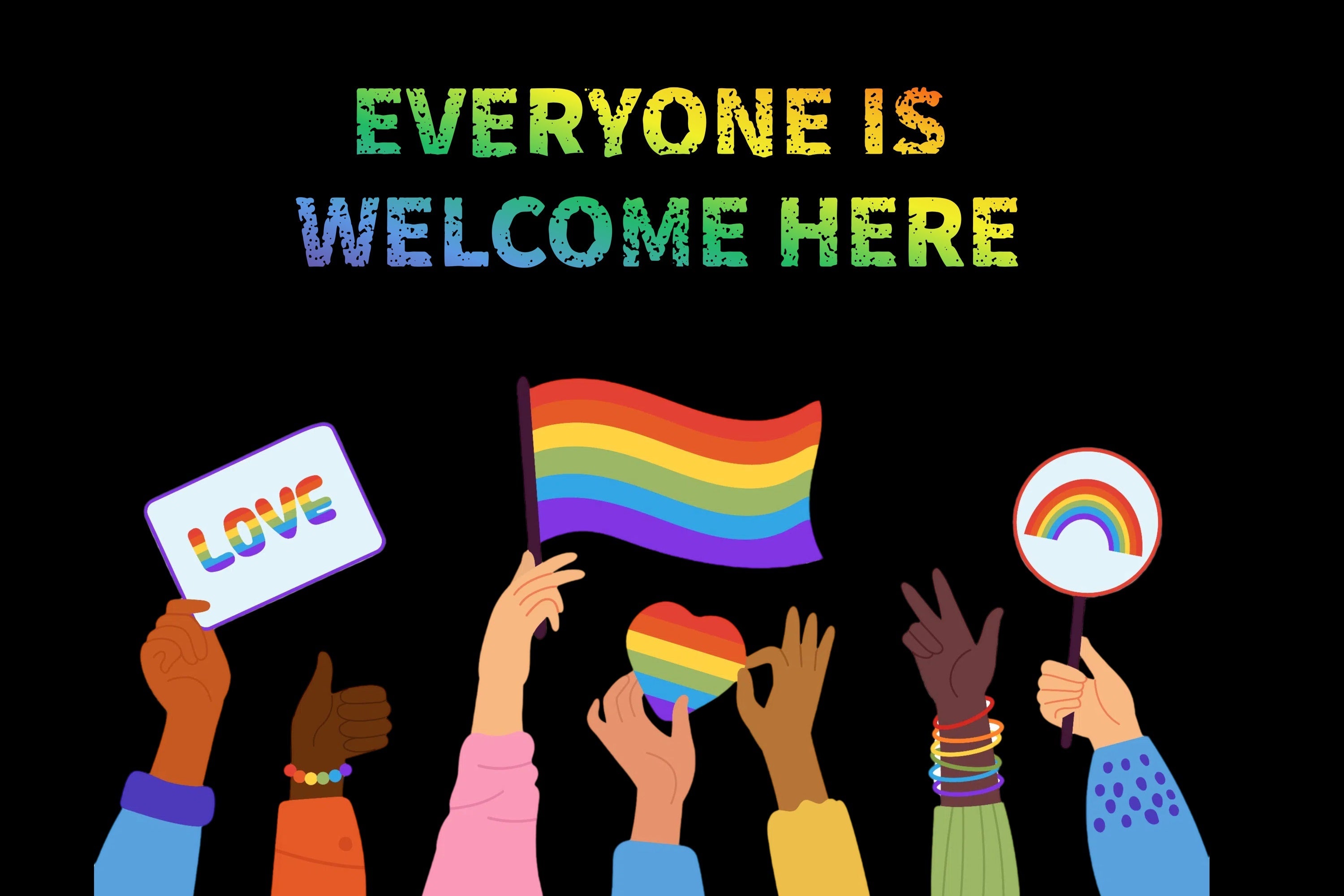 Pride Backdrop Unity Celebration Illustration Backdrop UK GQ5-238