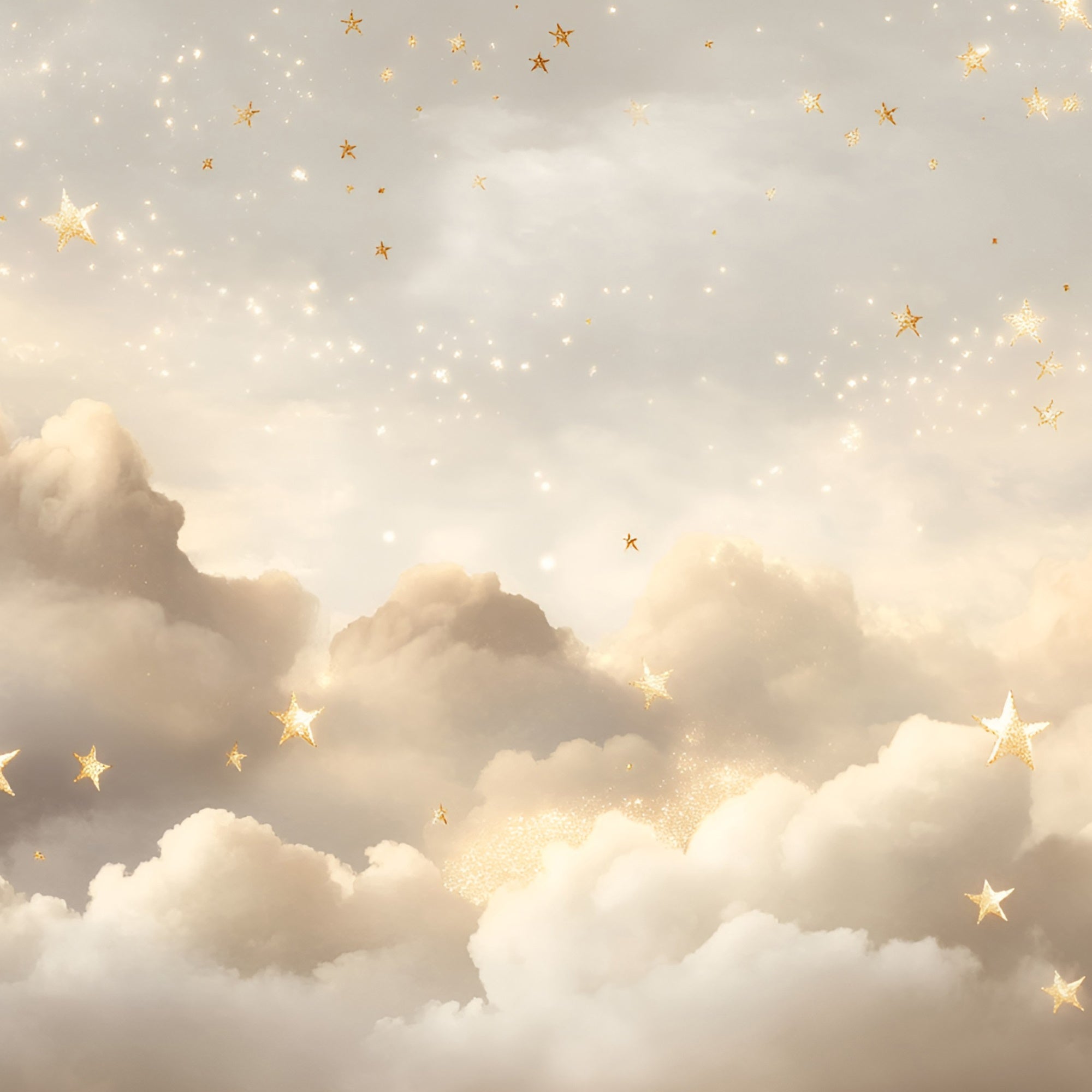 Star Photo Backdrop Gold Star Dreamy Clouds Backdrop UK GQ5-55