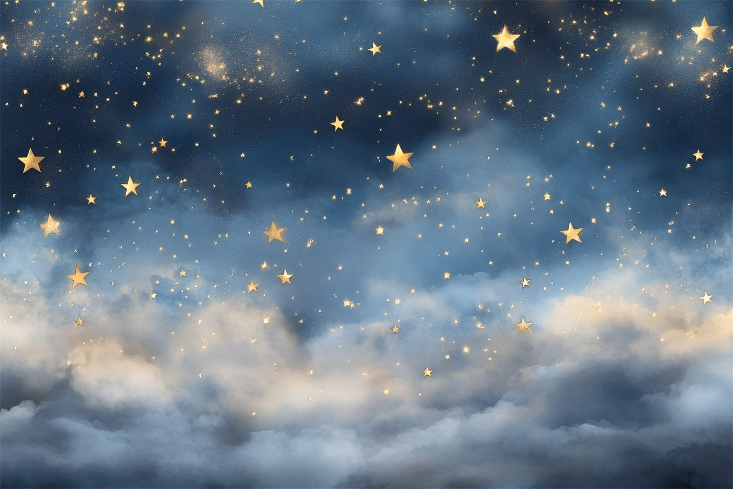 Starry Sky Backdrop Glowing Stars Dreamy Sky Backdrop UK GQ5-57