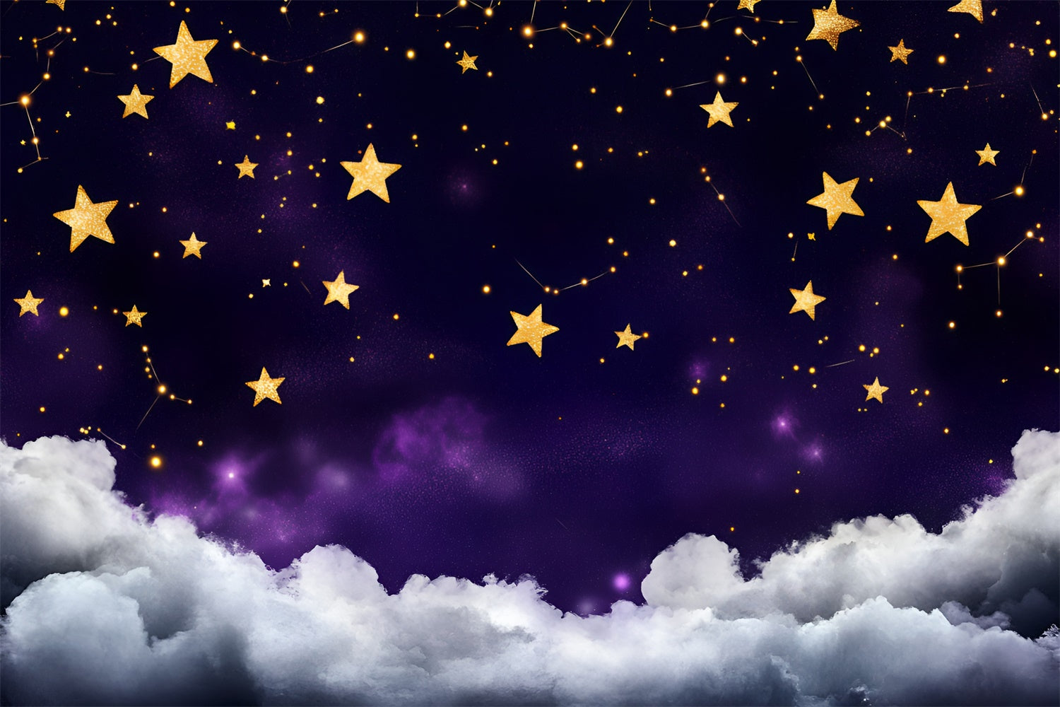 Starry Night Photo Backdrop Fantasy Star Cloudy Backdrop UK GQ5-60