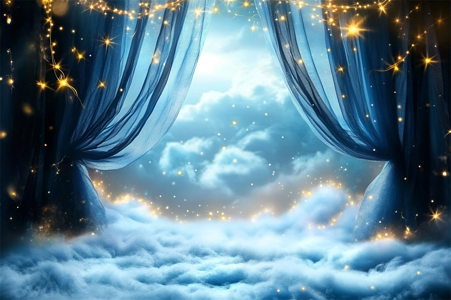 Starry Sky Backdrop Drapes Star Cloud Fantasy Backdrop UK GQ5-66