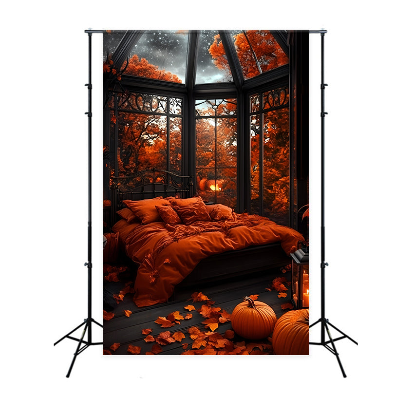 Autumn Backdrop Bedroom Glass Ceiling Stars Backdrop UK GQ5-88