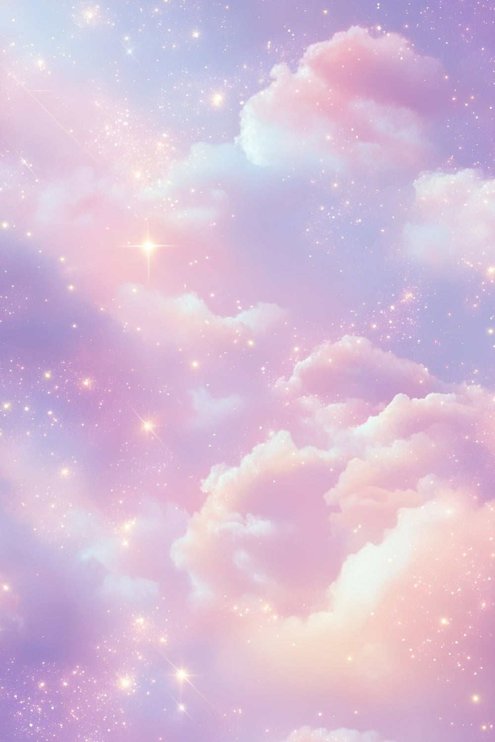 Cloud Backdrops Lavender Dream Sparkle Sky Backdrop UK GQ57-116