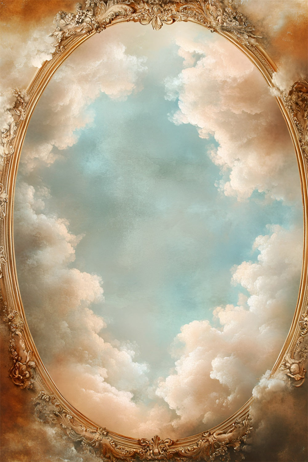 Cloud Backdrop Photography Vintage Sky Frame Backdrop UK GQ57-126