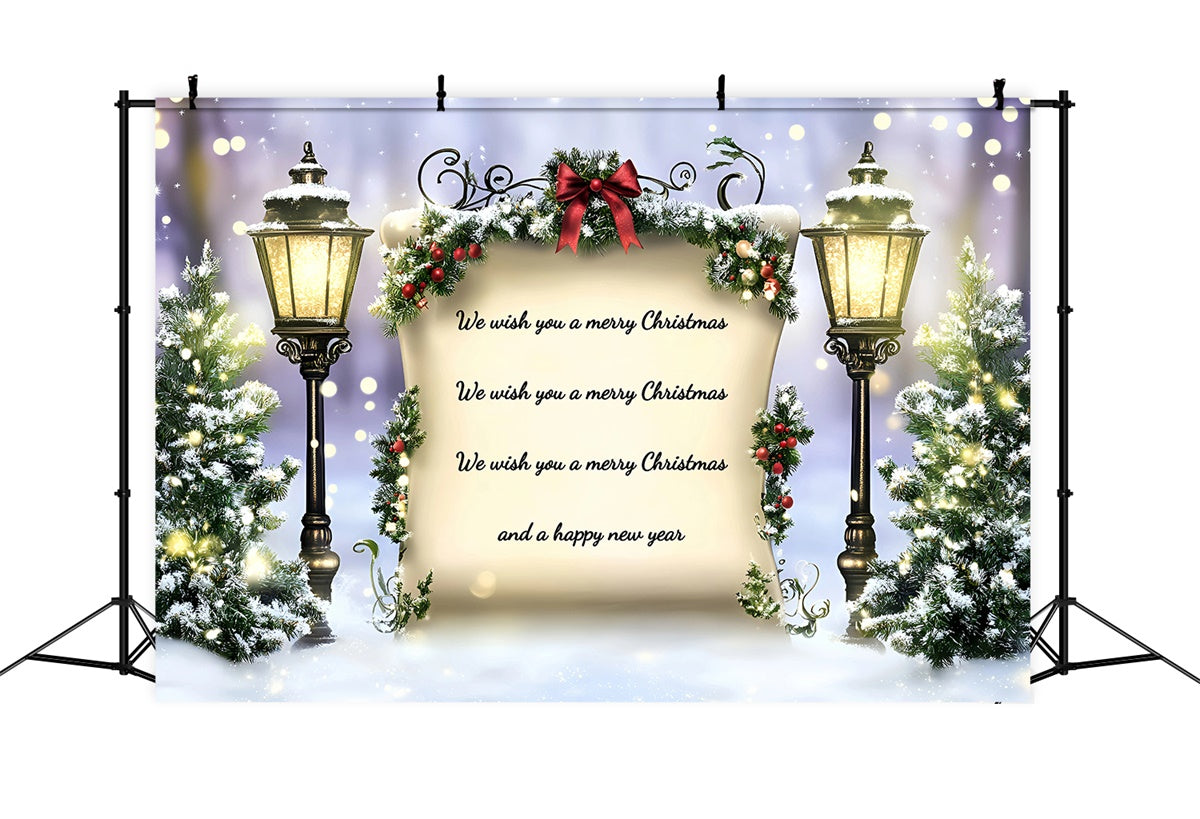 Christmas Backdrops Winter Blessings Banner Backdrop UK GQ57-14