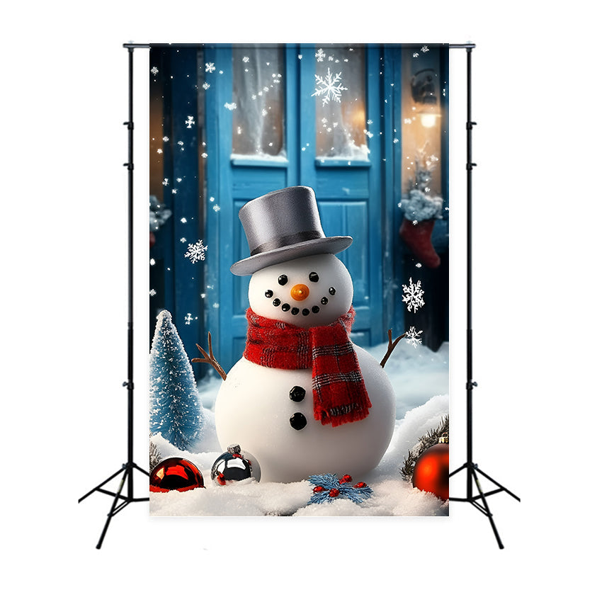 Winter Backdrops Winter Greeter Snowman Backdrop UK GQ57-155