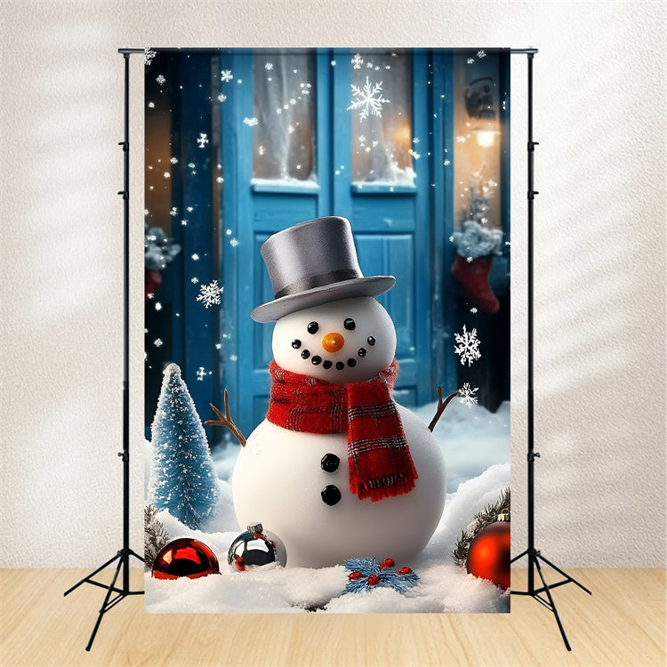 Winter Backdrops Winter Greeter Snowman Backdrop UK GQ57-155