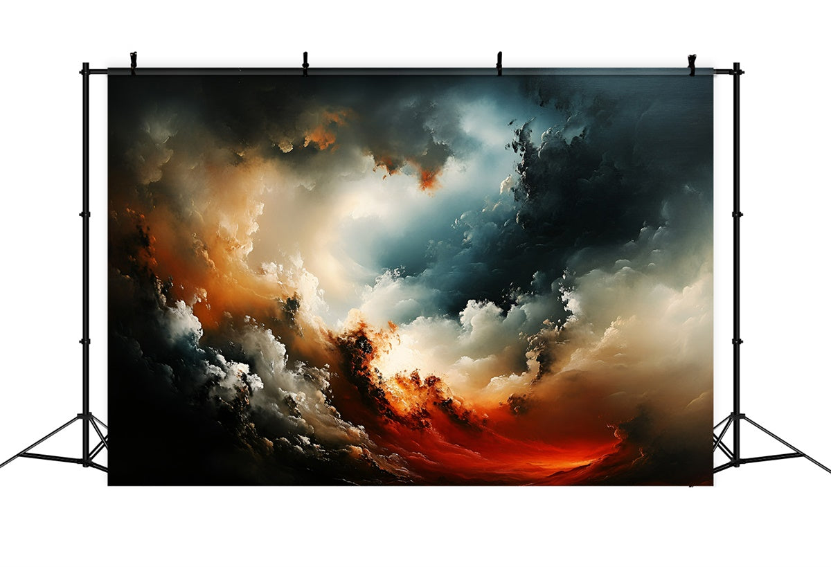 Fine Art Backdrops Abstract Sunset Storm Fabric Backdrop UK GQ57-197