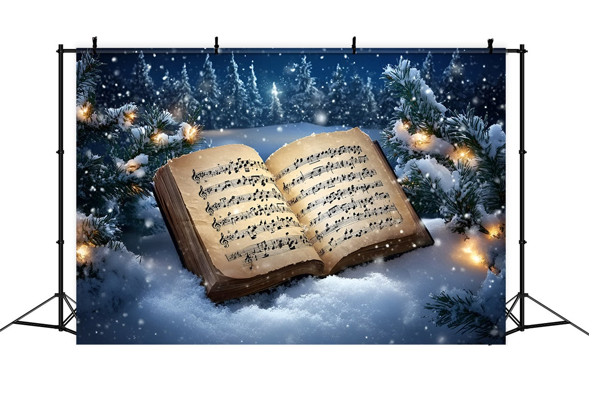 Christmas Backdrops Silent Night Sheet Music Backdrop UK GQ57-20