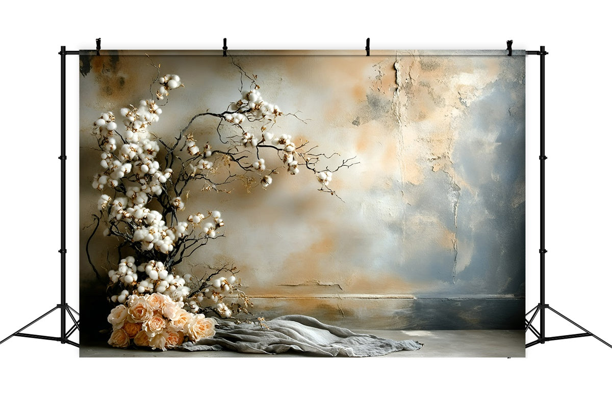 Fine Art Backdrop Cotton Blossom Serenity Cloth Backdrop UK GQ57-205
